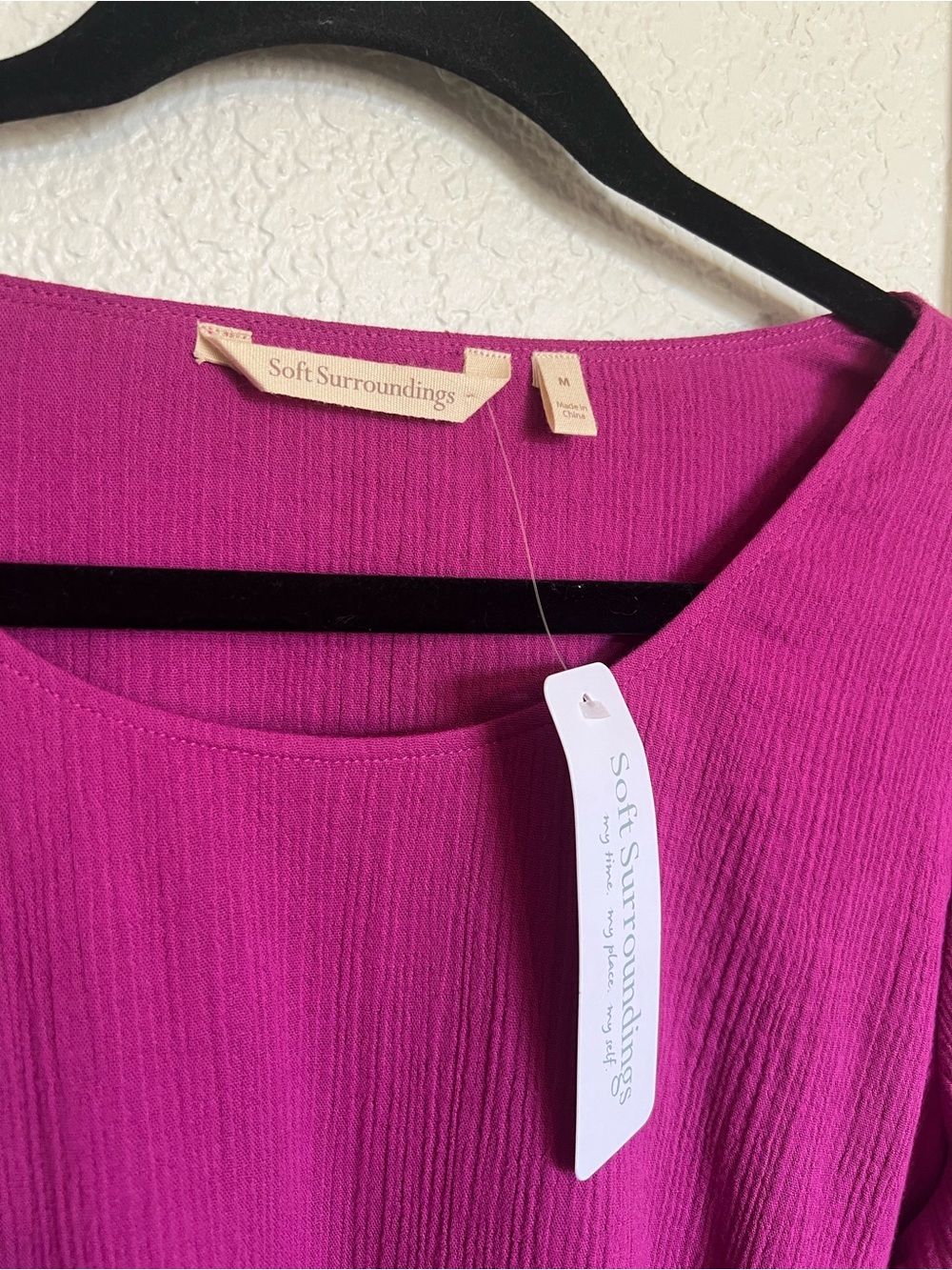Soft Surroundings Siesta Key Tunic in Vibrant Orchid - Picture 7 of 10